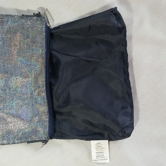 ISCREAM GIRLS PURSE " GIRL POWER ON FRONT IN SPARKLY BLUE - Picture 6 of 8